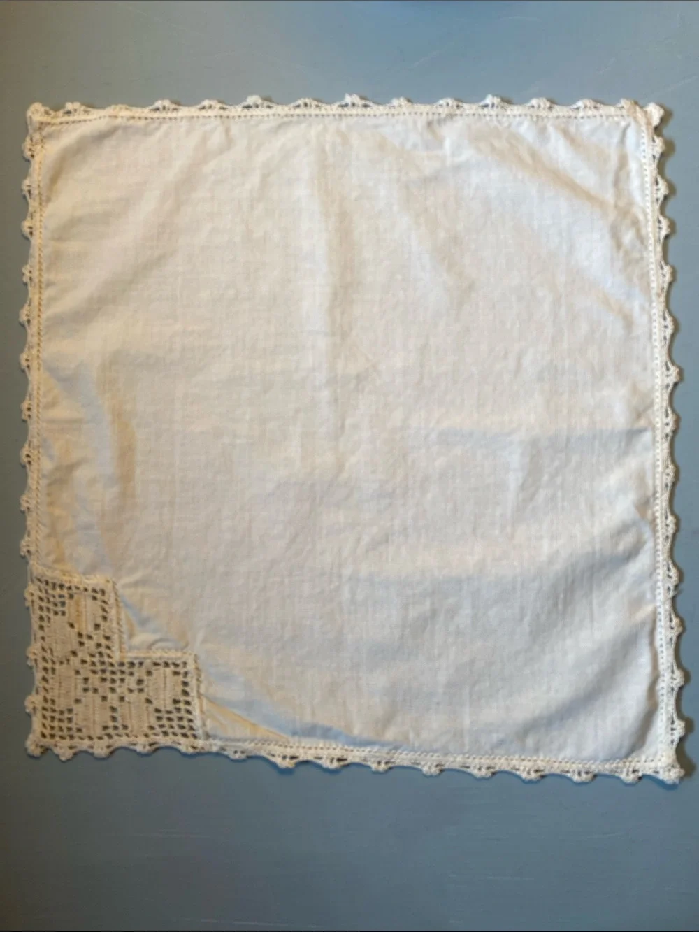 Vintage Handmade Embroidered & Crocheted Linens Bundle